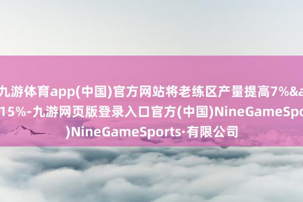 九游體育app(中國)官方網(wǎng)站將老練區(qū)產(chǎn)量提高7%—15%-九游網(wǎng)頁版登錄入口官方(中國)NineGameSports·有限公司